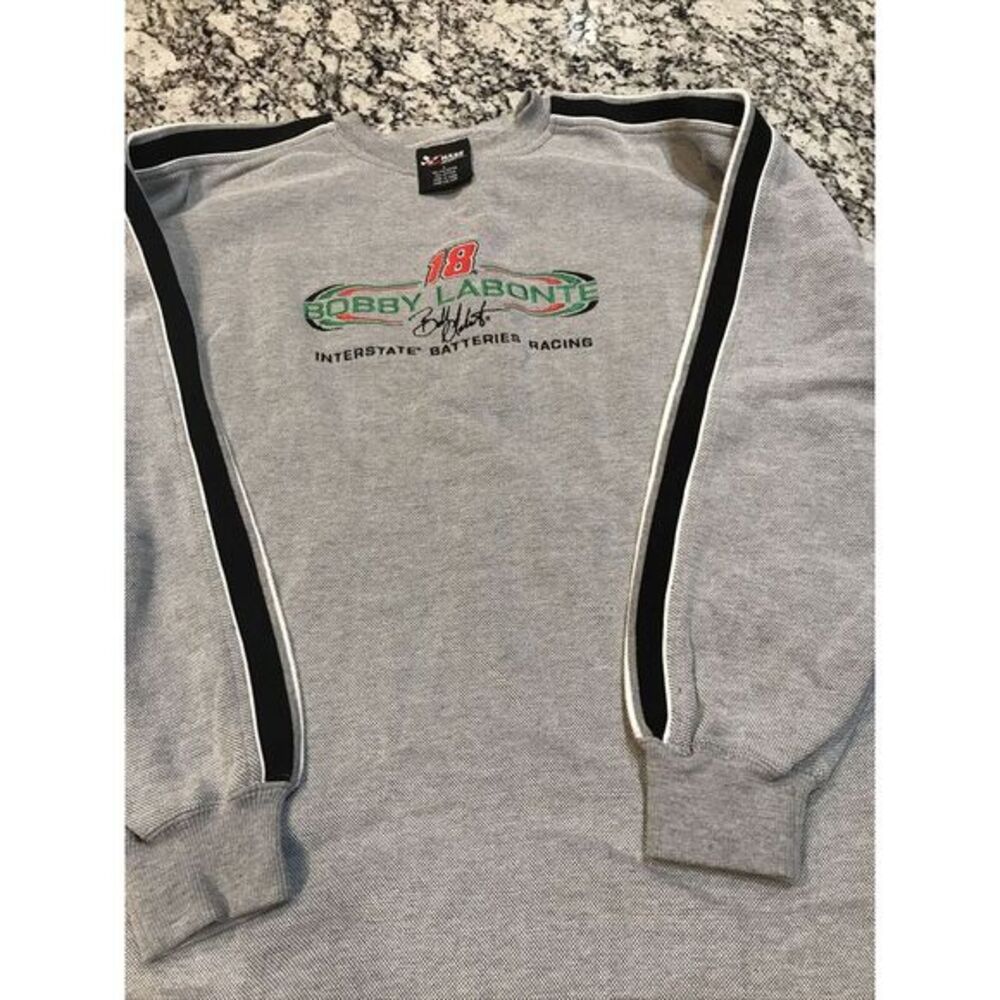 VTG Chase Authentics Bobby Labonte Embroidered #18 Crewneck Sweatshirt - Sz L‎